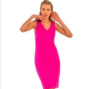 Gretchen Scott Designs Pink Sheath Cocktail Dress
